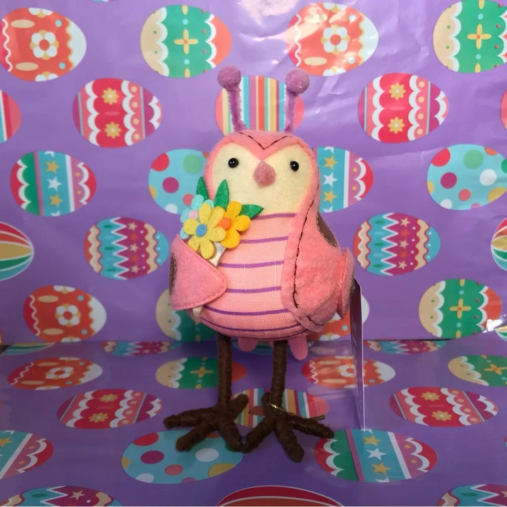 Target Spritz 2024 LADY Pink Butterfly Easter Bird Felt Spring ~ NEW